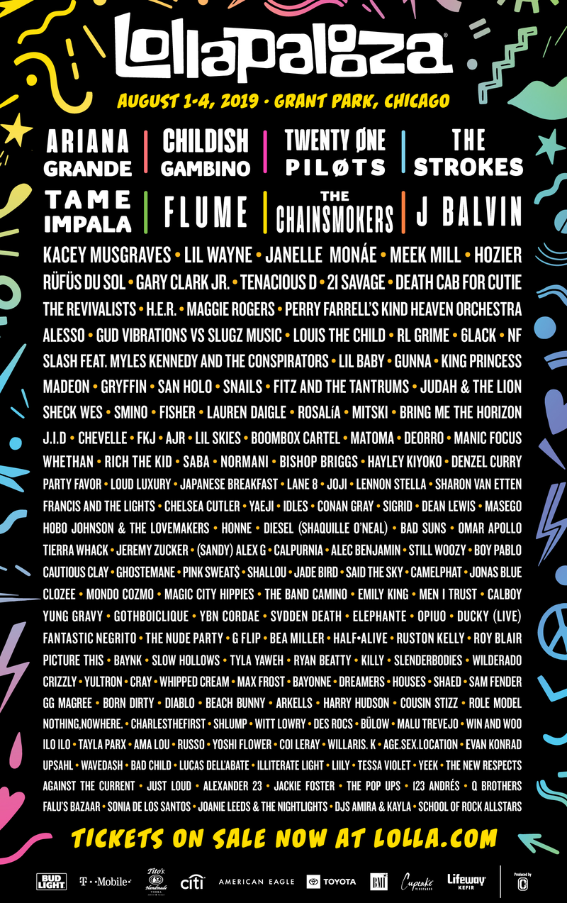 Illustration for article titled Ariana Grande, The Strokes, and DJ Shaquille O'Neal round out this year's Lollapalooza lineup